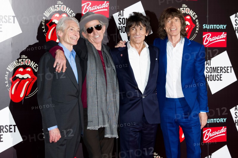 Charlie Watts, Keith Richards, Ronnie Wood and Mick Jagger, from the British Rock band, The Rolling Stones.