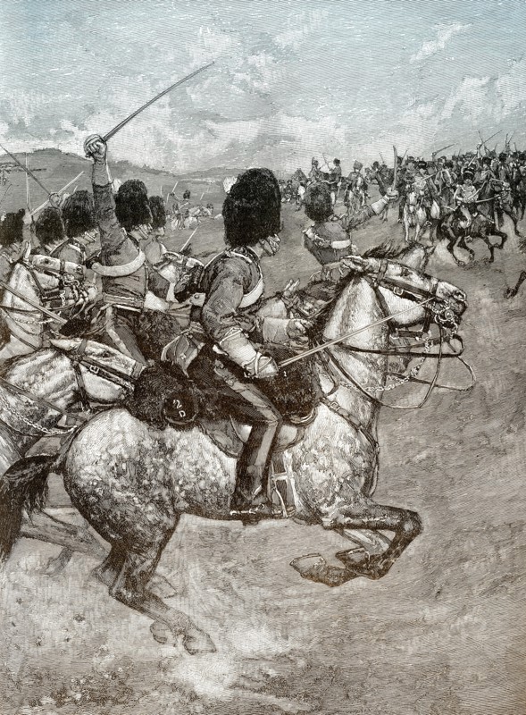 the Scottish 93rd Highland Regiment, Battle of Balaclava, 25 October 1854, Crimean War, 1853 - 1856,