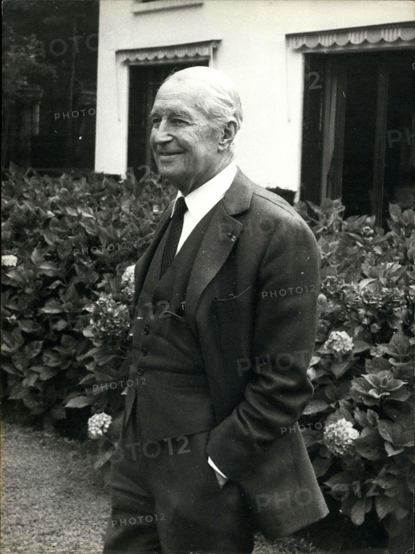 Sep. 12, 1971 - Portrait of Maurice Chevalier at his Home ''La Louque'