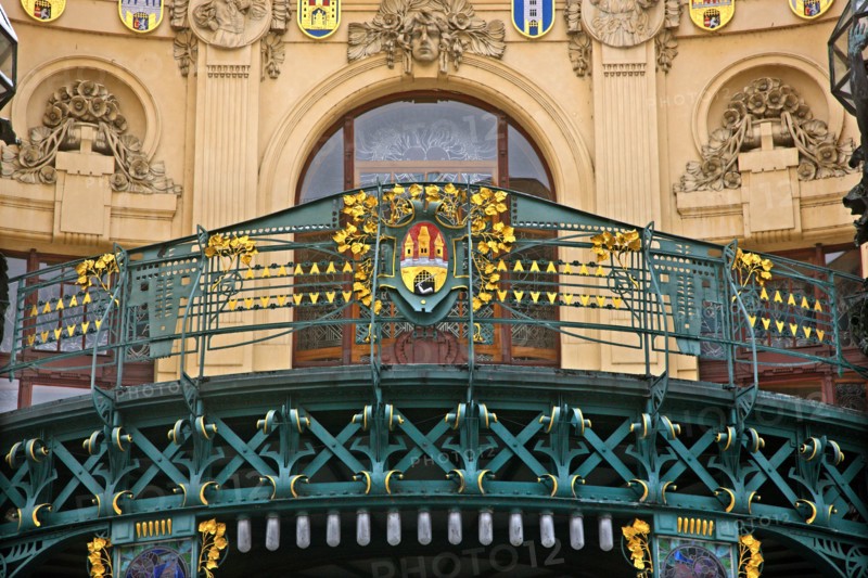"Detail" from the Municipal House, Prague, Czech Republic.