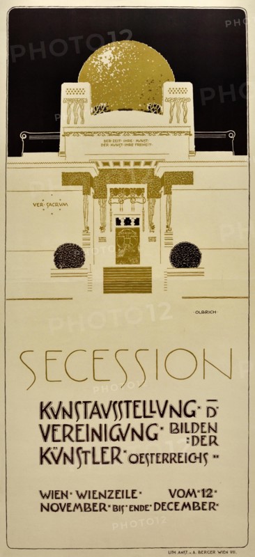 Poster for the second exhibition of the Vienna Secession 1898 Josheph Maria Olbrich 1867-1908 Austrian Austria