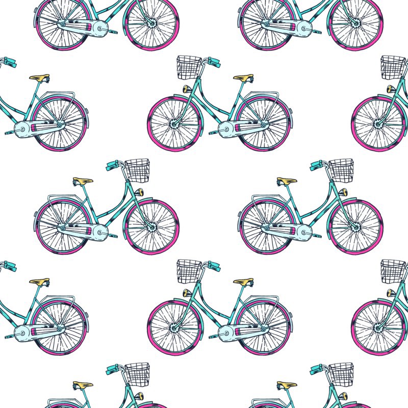 Bicycle with Cart