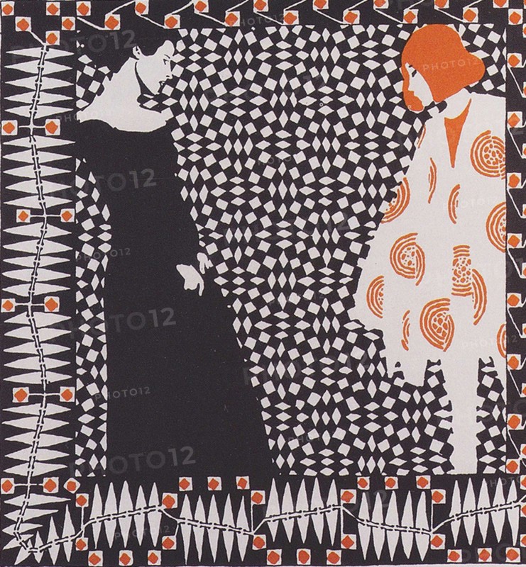 Koloman Moser - Early Spring Illustration Poem Rainer Mari Rilke 1901 1 1901
