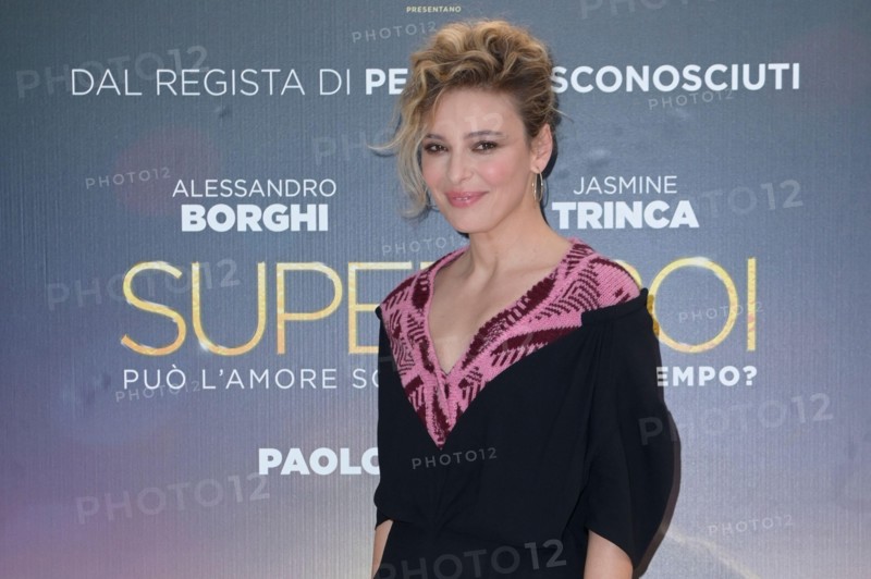 Rome, Italy. 16th Dec, 2021. Jasmine Trinca attends the photocall of the movie Supereroi at the internal garden of Hotel Visconti Le Meridien. Credit: SOPA Images Limited/Alamy Live News