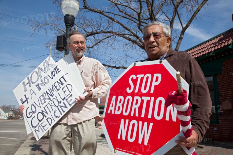 Abortion Opponents Picket Congressman's Office