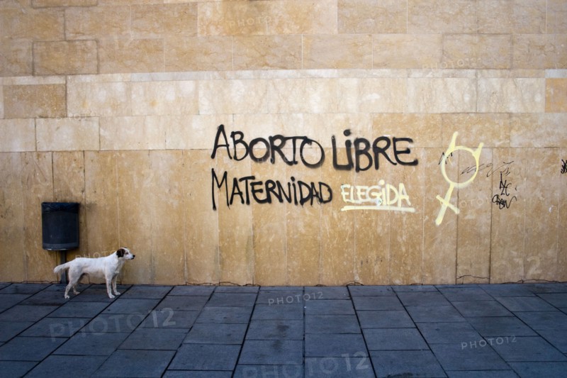 Graffiti, Free Abortion, Maternity Choice, Granada, Andalucia, Spain