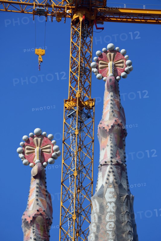 Basilica de la Sagrada Familia cathedral in Barcelona, Spain