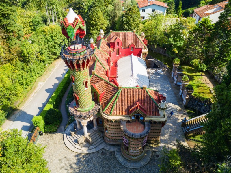 El Capricho is a building, designed by Antoni Gaudi, located in in Comillas in Cantabria region of Spain