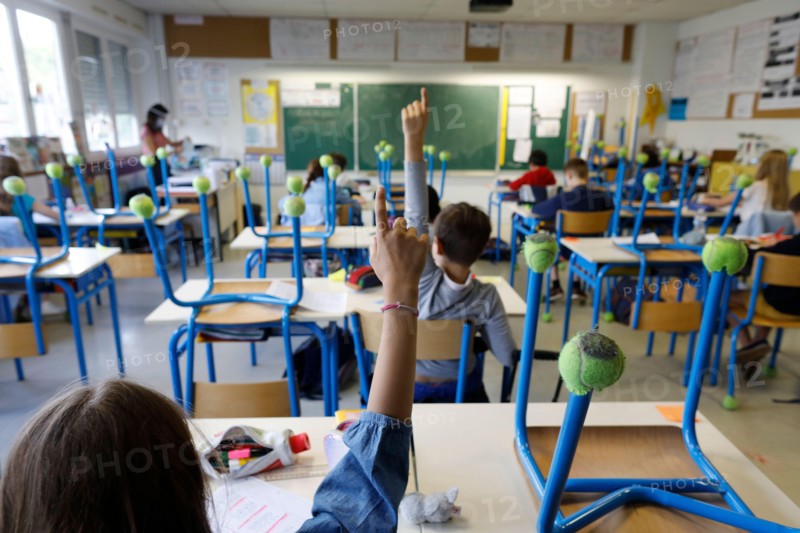 Primary school after lockdown in Montrouge, France.