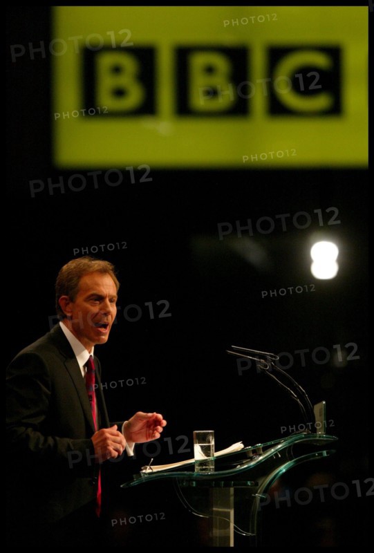 Tony Blair giving keynote speech at the Labour Party Conference in Bournemouth September 2003