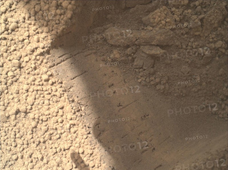 Mars Curiosity Rover Sand Closeup