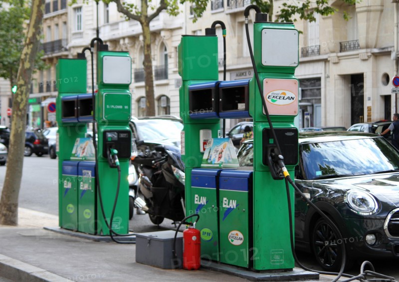 Elan petrol station, Paris, France.