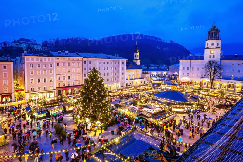 Salzburg, Austria. Christmas Market in the old town.