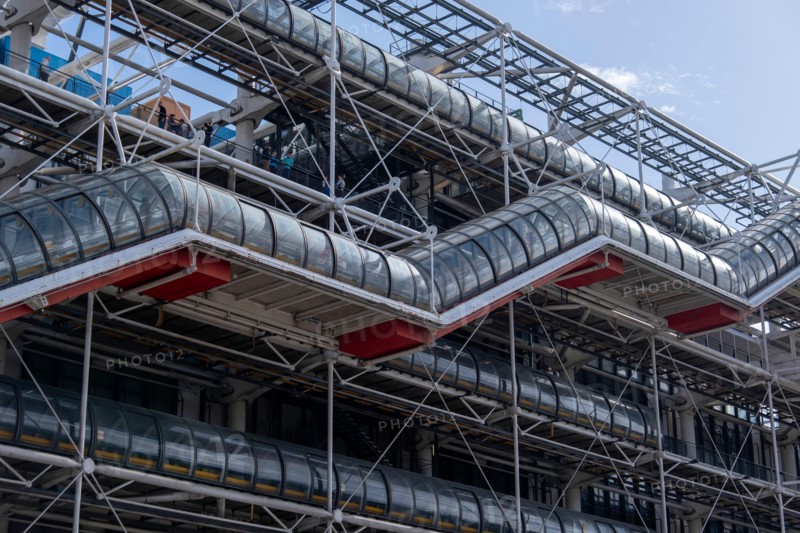 Centre Pompidou exterior in Paris, France, Europe