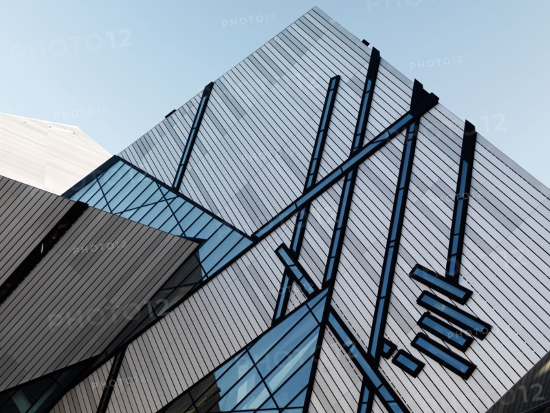 Fragment of Royal Ontario Museum building. Toronto, Ontario, Canada.