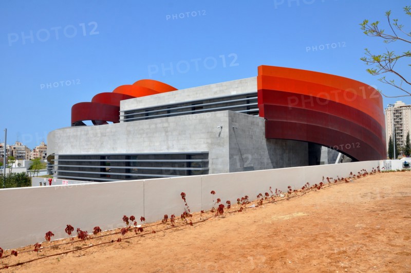 Israel, Holon exterior of the Design museum (Designed by Ron Arad Architects)