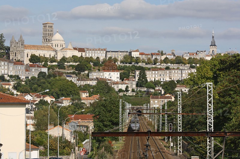 Angouleme, SW France, railway tunneling under City