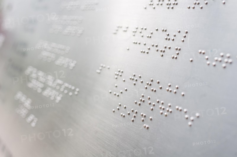 Braille reading bumps found in a park in Hong Kong.