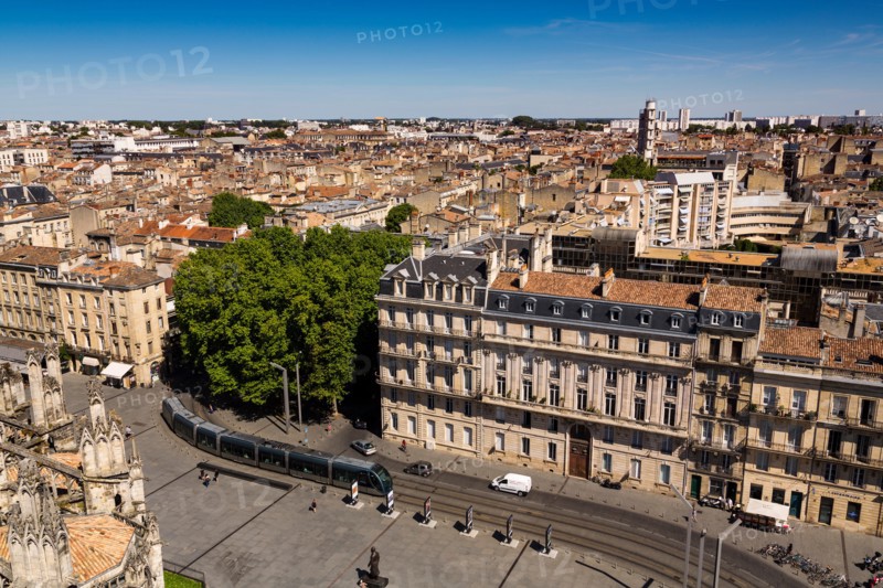 Panoramic view Bordeaux Gironde Aquitaine France Europe