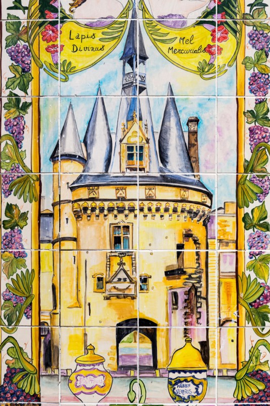 Tile monument Bordeaux Gironde Aquitaine France Europe