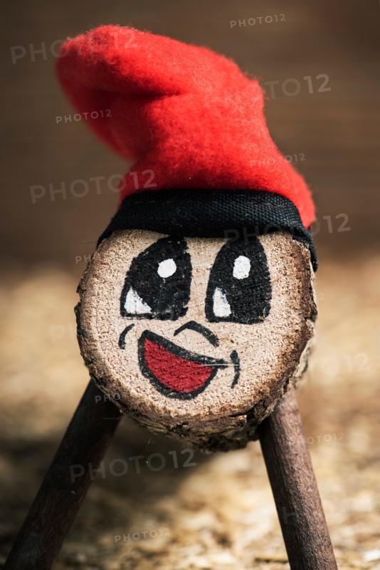 a handmade Tio de Nadal, a typical Christmas character of Catalonia, Spain