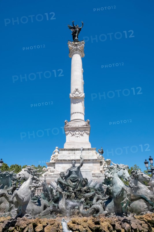 Girondins Monument on the Place des Quinconces, Bordeaux, France, Europe