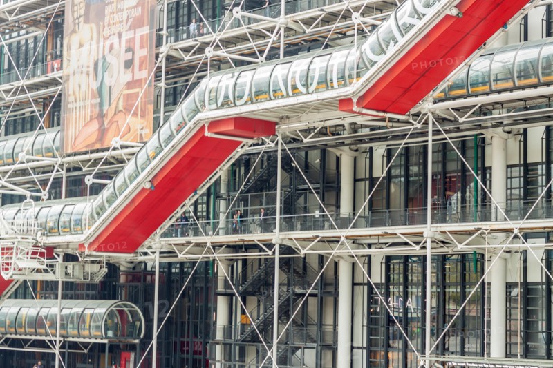PARIS, FRANCE -  APRIL 26:Centre Georges Pompidou on april 26, 2013 in Paris. The postmodern structure completed in 1977 is one of most popular landma