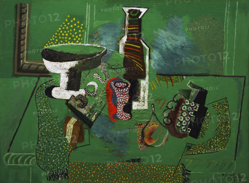 Pablo Picasso. (Spanish, 1881-1973). Green Still Life. Avignon, summer 1914. Oil on canvas.