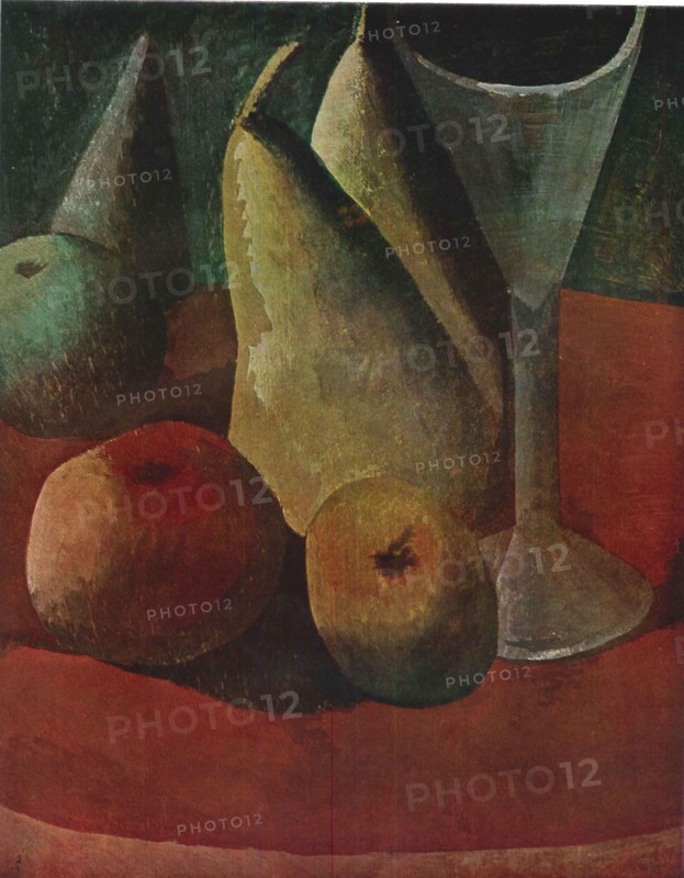 Pablo Picasso; Verre et fruits (1908), Glass and fruits, Glas und Früchte, Kieliszek i owoce, Szklo i owoce, vidrio y frutas, ???·???, ?????