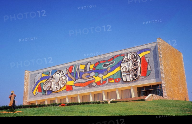 The former home now a Museum of Fernand Leger the French Cubist artist at Biot in the South of France