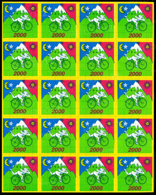 Albert Hofmann LSD blotter art