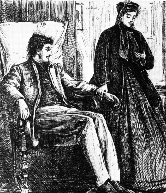 ENGLISH WOMAN DOCTOR in an 1865 engraving