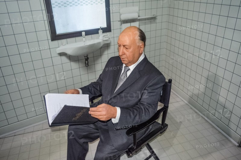 Montreal, Canada - September 28, 2015: Alfred Hitchcock statue at the museum in Montreal.