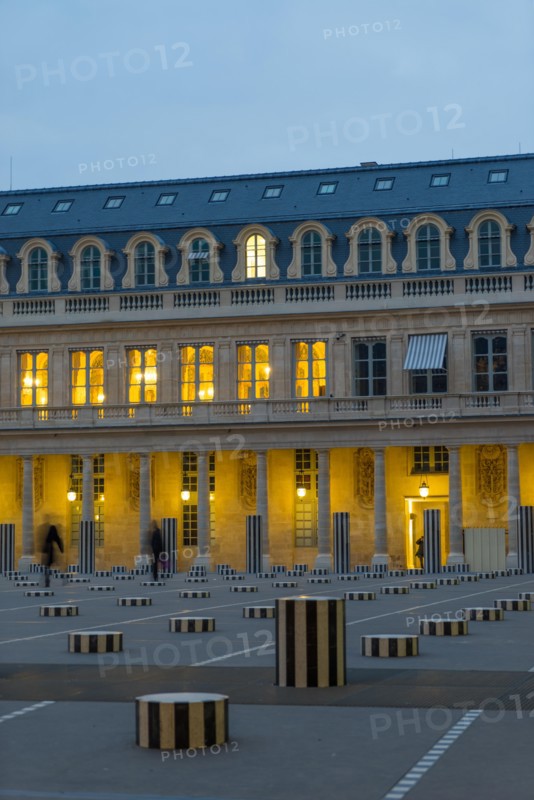 Colonnes de Buren in Palais Royal Paris France