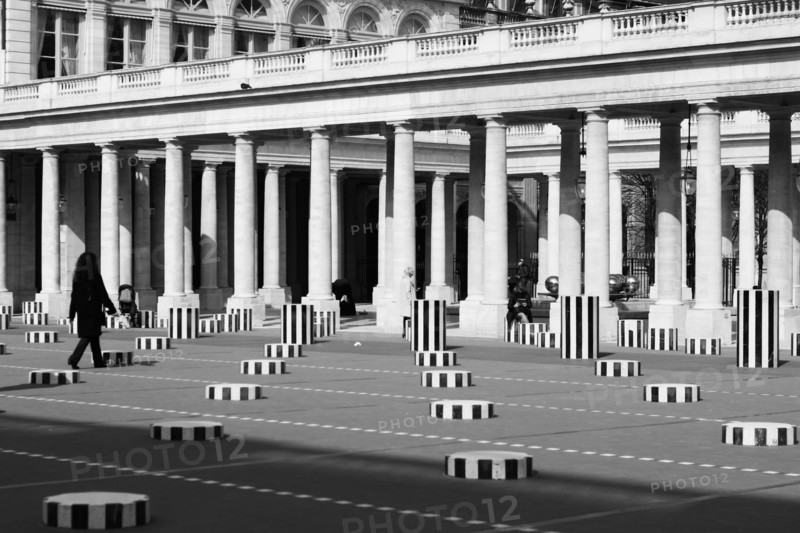 Les Deux Plateaux - The colonnes de Buren Palais-Royal Paris France