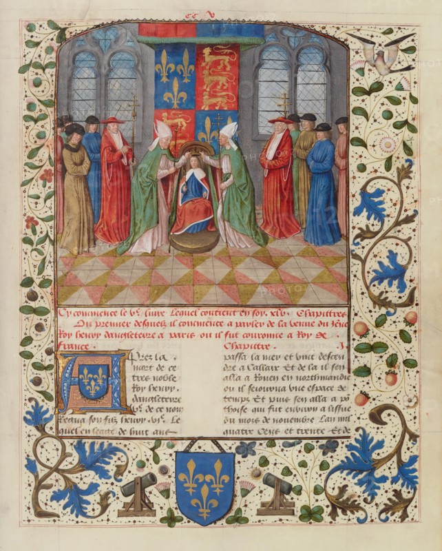 144 Coronation Henry VI Wavrin Anciennes Chroniques d'Angleterre Vol 5