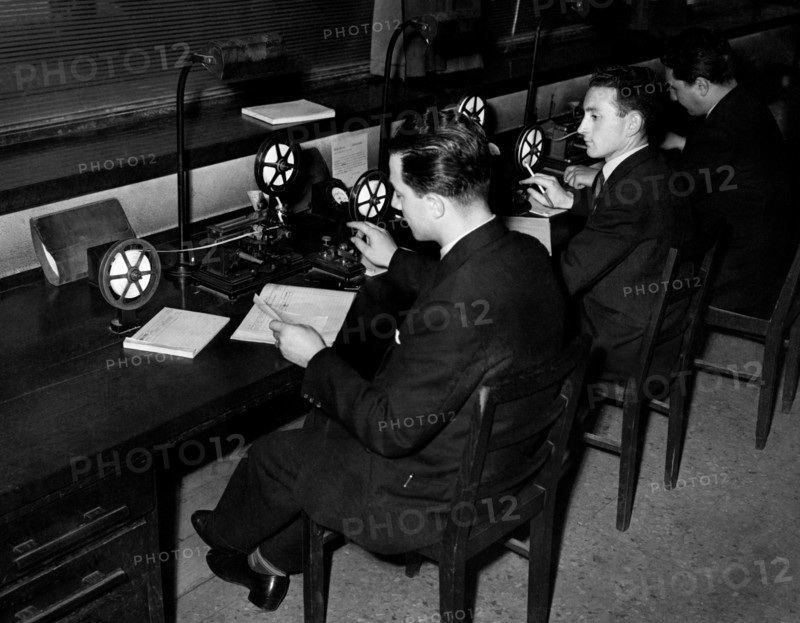 telegraph hall, ferrovie nord, italy 1952