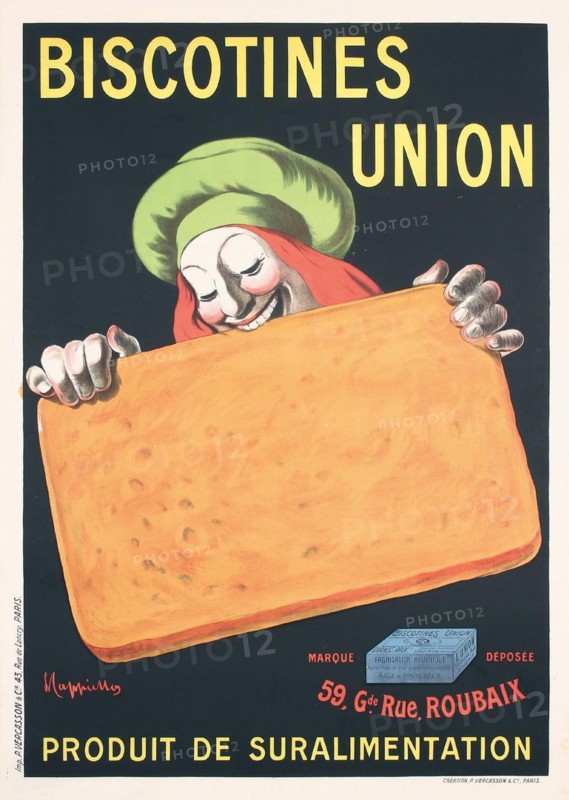 Leonetto Cappiello - Biscotines Union, c. 1906.