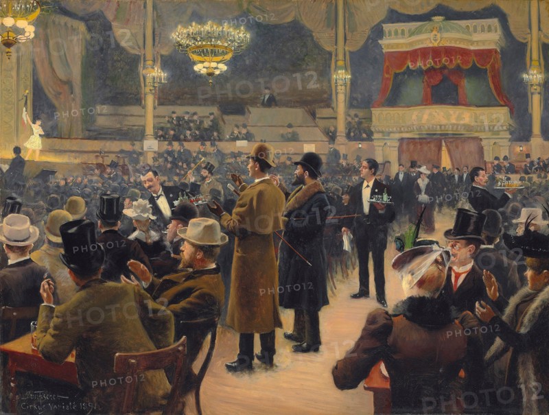 Paul Gustav Fischer: "An evening at the Circus in Copenhagen" (1861)