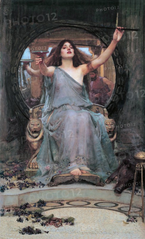 Circe Offering the Cup to Ulysses 1891, Painting by John William Waterhouse