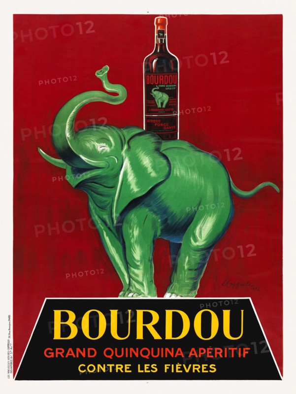 Bourdou. Grand Quinquina apéritif contre les fièvres by Leonetto Cappiello (1875-1942). Poster published in 1926 in France.