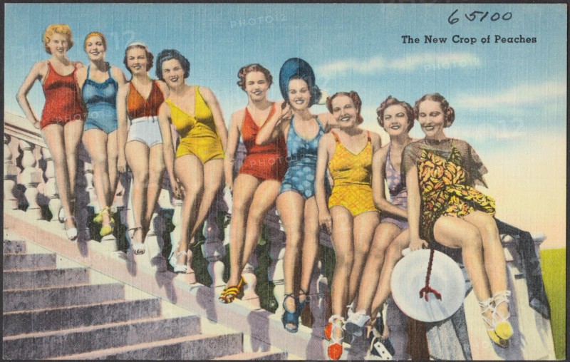 The new crop of peaches , Tichnor Brothers Collection, postcards of the United States