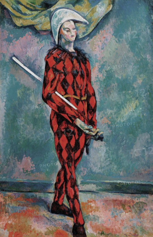 Harlequin by Paul Cézanne
