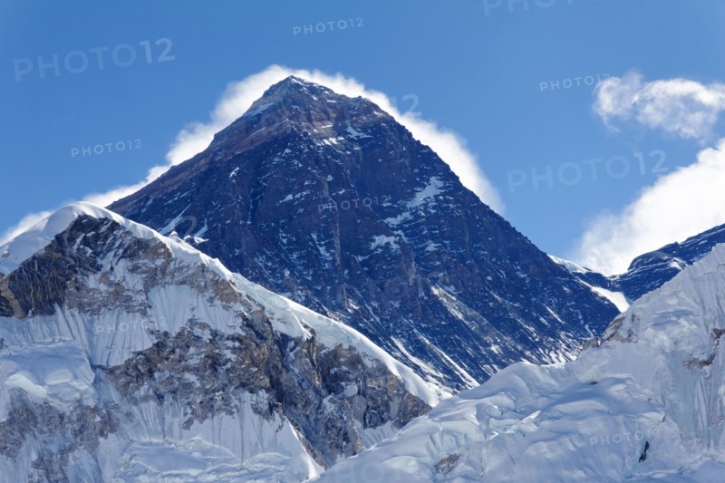 View of Mount Everest from the summit of Kala Pathar, Everest Region, Nepal