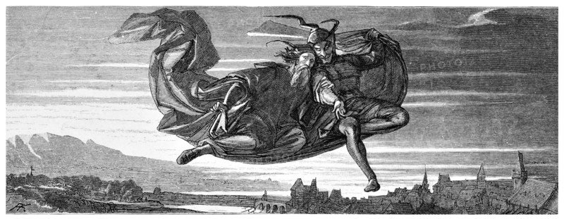 Faust  Johann Wolfgang von Goethe A tragedy 1870 period costume magical magic tale legend myth story drama theatre act character