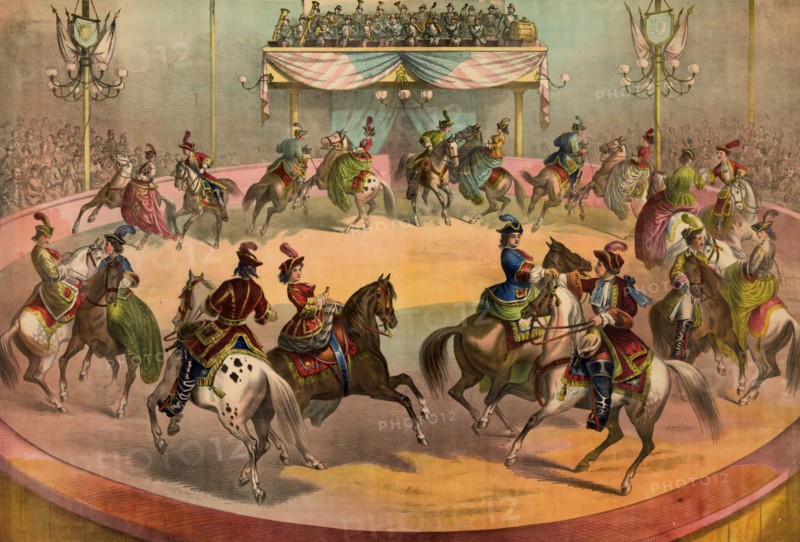 The grand finale of a circus, 1872