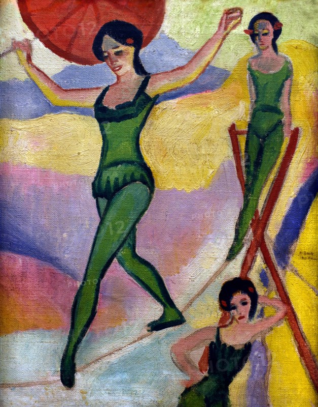 Seiltänzerinnen - Rope Dancers 1910  August Macke 1887-1914 German Germany