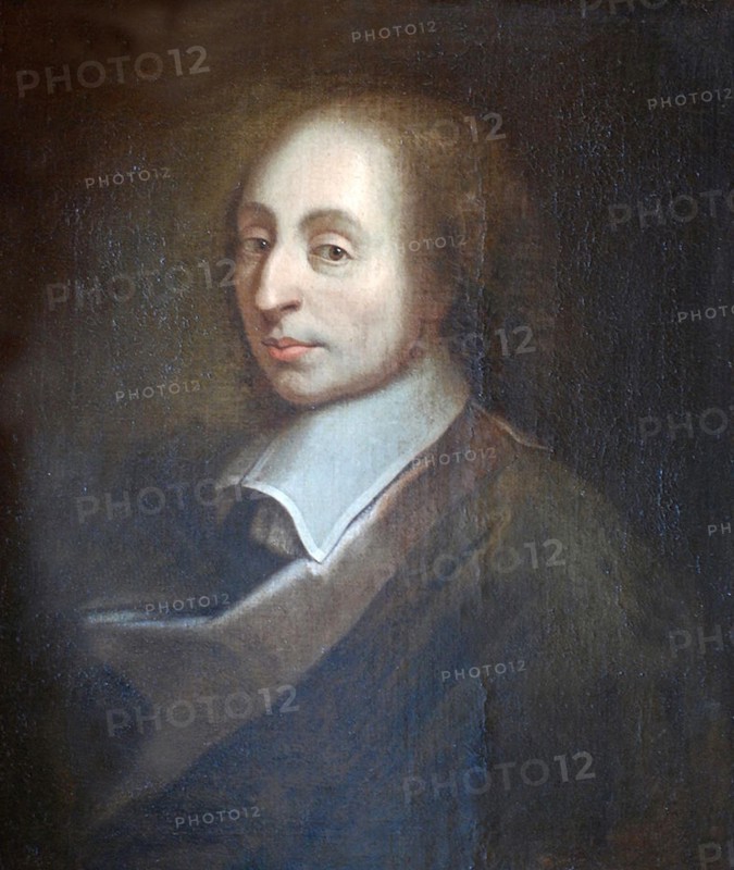 Portrait of Blaise Pascal by François II Quesnel, which was made for Gérard Edelinck in 1691, Oil on canvas.

He was a French mathematician, physicist, inventor, writer and Christian philosopher.