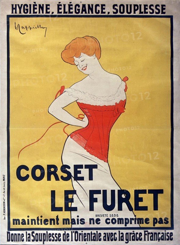 Affiche Corset Le Furet Cappiello