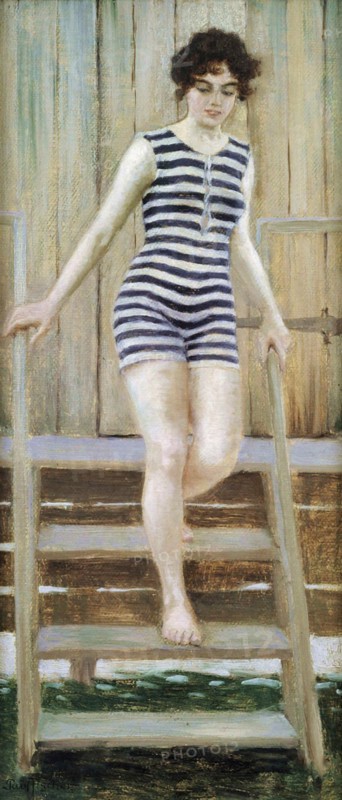 Fischer  Paul Gustave - Woman in Bathing Suit (Sketch)